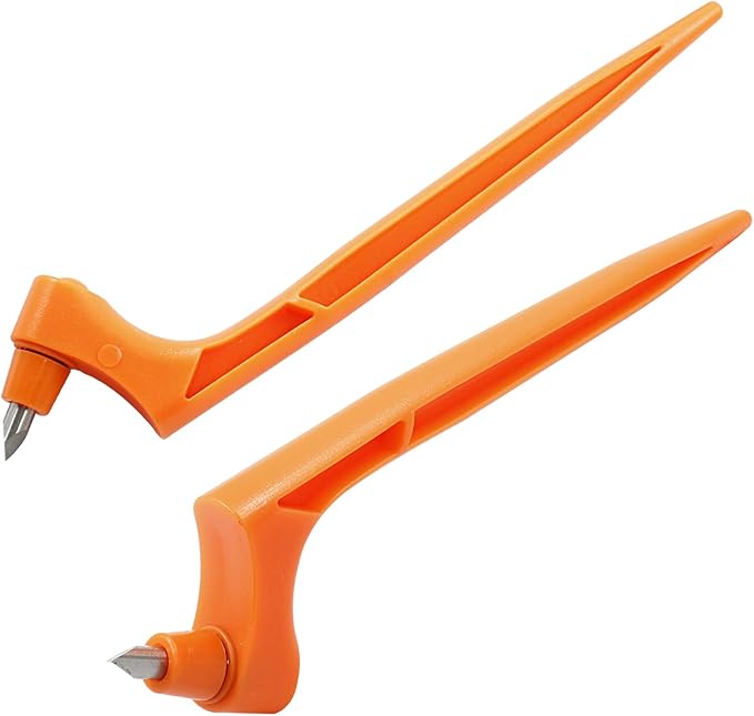 Craft Cutting Tools Pen, Craft Cutting Knives with 3 different 360 Degree Rotating Blades Stainless Steel Cutter Pen for Stencils Scrapbooks DIY Crafts (Orange)