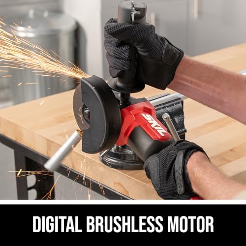 SKIL PWR CORE 20V Brushless 4-1/2 In. Angle Grinder Kit, includes 2.0Ah Battery and 20V Standard Charger - AG2990B-10