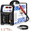 Reboot Plasma Cutter With Built In Air Compressor 40A 120V IGBT Inverter Digital Cutting Machine, 3/8 Inch Clean Cut And 3/5 Inch Max Cut High Frequency