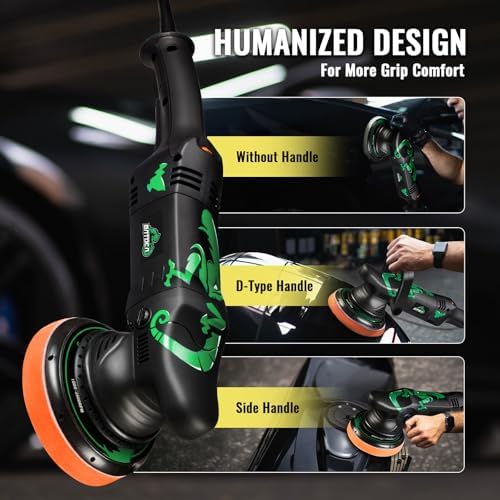 BATOCA Dual Action Polisher Random Orbital Car Buffer 1100W