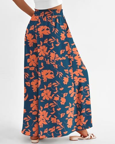 BTFBM Wide Leg Flowy Palazzo Pants for Women