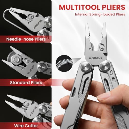 29-in-1 Multitool Pliers, Full-size, EDC Knife, Stainless Steel