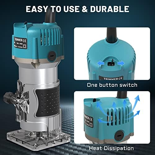 TwoWin Router Tool, 110V-120V 800W Compact Wood Router Tool for Woodworking
