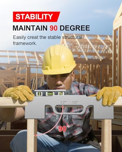 Kolvoii 3-in-1 Framing Tools, 12", 14", 16" On-Center Stud Layout Tool