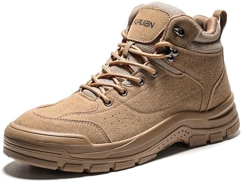Furuian Steel Toe Boots for Men Women Lightweight Work Boots Pioneer Series