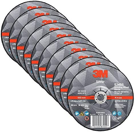 3M Silver Depressed Center Grinding Wheel, 87455, 36+, T27