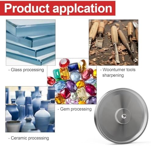 CBN 4 in 1 Grinding Wheel, 8 Inch Dia x 1 Inch Wide x 5/8 Inch Bore for Sharpening Woodturning Tools, High Speed Steel Tools, Bench Grinders (8 Inch, 600 Grit)