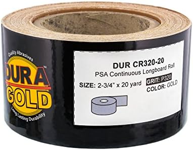 Dura-Gold Pro Series K-Block Sander Firm & Flex Hand Sanding Block Kit with Hook & Loop Backing and PSA Adapter Pad & 320 Grit Sandpaper Roll
