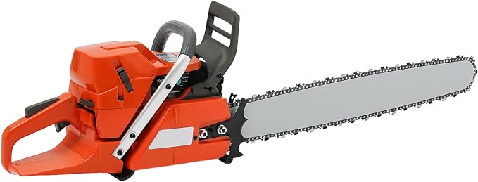 Gas Chainsaw 71CC 2-Stroke Gasoline Powered Chainsaw, 28 Inch Handheld Cordless Chain Saw with Air-cooled System, 10000Rpm 3.9Kw High Power Gas Chainsaw for Forest, Wood, Garden Farm Cutting Use