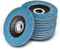 findmall 10 Pack 4-1/2" X 7/8" 40 GRIT Flap Disc Grinding Wheel Sandpaper