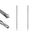 SALI SDS Plus Rotary Hammer Drill Bit 2 Pcs 3/4"*24" Concrete Drill Bit Kit Cross-Type Double Thread Carbide Material Suitable for Brick, Stone, Hammer Drill Bits