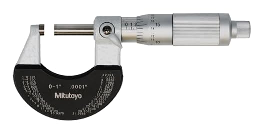 Mitutoyo 102-330-10 Outside Micrometer, 1-2", 0.0001", Friction Thimble
