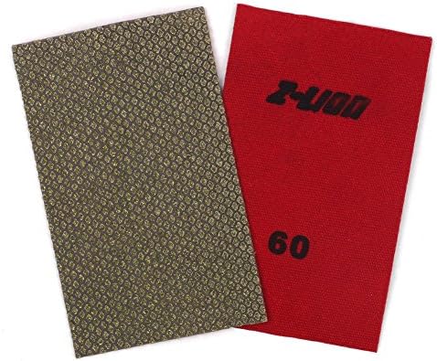 Z-Lion Diamond Abrasive Paper Sheets 60 Grit Diamond Sandpaper for Grinding Stone Glass Ceramic