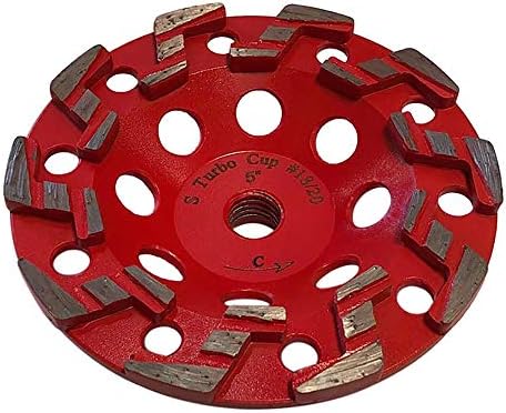 5" Diamond Grind Wheel S Seg Concrete & Coating 5/8"-11 Threaded Arbor