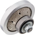 3/8-Inch 10mm B-Shape Radius Half Demi Roundover Bull nose Diamond Router Bit Hand Profile Grinding wheel shaping wheel for granite marble concrete quartz fits on polisher grinder counter top