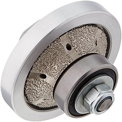 3/8-Inch 10mm B-Shape Radius Half Demi Roundover Bull nose Diamond Router Bit Hand Profile Grinding wheel shaping wheel for granite marble concrete quartz fits on polisher grinder counter top