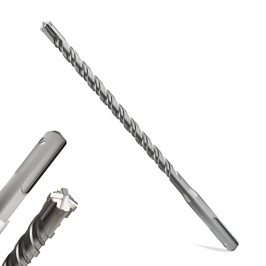 SDS Plus Rotary Hammer Drill Bits, (3/8"*6"-9.5mm*160mm) - 4 Carbide Cutting Edges, Ideal for Masonry| Heavy-Duty Masonry |Hammer Drill Bits for Precision Drilling