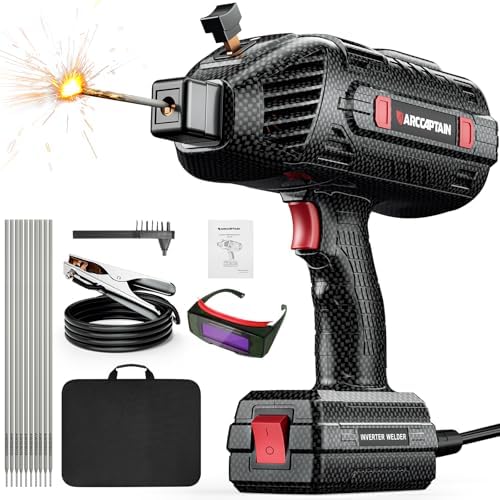 ARCCAPTAIN 120A Handheld Welder, 110V Portable Welding Machine with Goggles