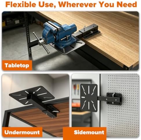 Mount Vise & Grinder, Carbon Steel Heavy Duty Mount for Bench Grinder Stand