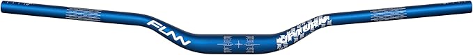 Funn Upturn High-Rise Mountain Bike Handlebar with Bar Clamp 35mm and Width 800mm, Durable and Lightweight Alloy Riser Handlebar for MTB and BMX Bike, Rise 40mm MTB Handlebar (Blue)