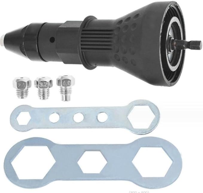 Cordless Rivet Gun for Cordless Drill Riveter Electric Rivet Nut Gun Riveting Tool Cordless Riveting Drill Adaptor Insert Nut Tool