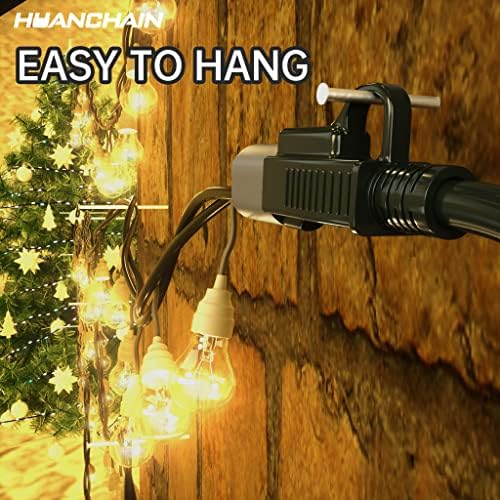 HUANCHAIN Indoor Outdoor Black Extension Cord 75 FT Waterproof 16/3 Gauge