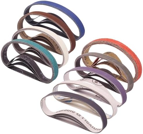 1/2" x 12" Replacement Knife Sharpener Sanding Belts, 36 Pack
