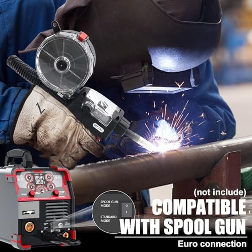 AWT LED Digital Display 200A MIG Welder,8 in 1 Welding Machine 110V/220V