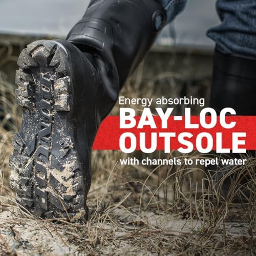 Dunlop Chesapeake Rubber Boots for Men & Women – PVC - Waterproof - Lightweight Garden, Fishing & Rain Boots with Soft Toe and Wide Calf – Black – Size 3–15