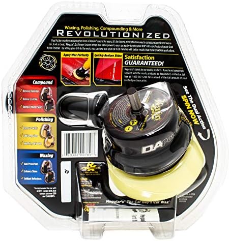 Meguiar's G3500 Dual Action Power System Tool, Boost Your Auto Care Arsenal with This Car Detailing Tool, Apply Product and Remove Imperfections, Conveniently Attaches to Most Standard Drills