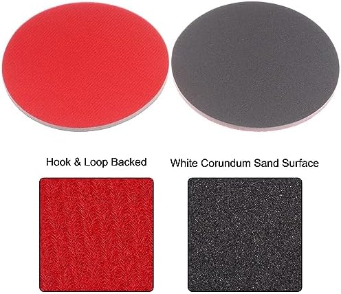uxcell 30pcs 600 Grit Sanding Sponge 6" Hook and Loop Sponge Sanding Disc