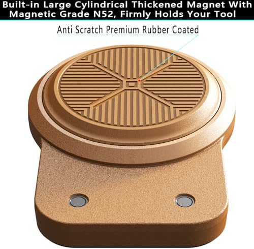 Magnetic Tool Holder | Strong Magnet Clip-On Belt Holster for Wrench, Pliers, Screw Driver, Hammer, Screws, Nails, Sockets, Trowel, Drill Bit, or Any Magnetic Tool and Hardware Holder