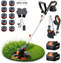Weed Wacker Eater Electric String Trimmer Battery Powered Lawn Trimmer