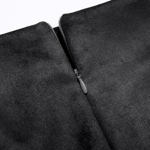 IDEALSANXUN Plaid Skirts for Women Fall Winter Knee Length Pencil Wool Skirt with Slit