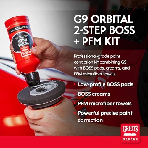 Griot's Garage G9 Orbital 2-Step BOSS Kit for Car Polishing