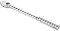 DURATECH Extra Long Handle 3/8-Inch Drive Ratchet, 90-Tooth Ratchet Wrench | Socket Wrench with 12" Handle and Dust Proof Teardrop Enclosed Head, Reversible, CR-V Steel Made, CR-MO Head, Full Polished