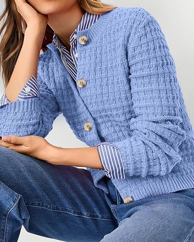 PRETTYGARDEN Women's Fall Lightweight Cardigan Sweaters