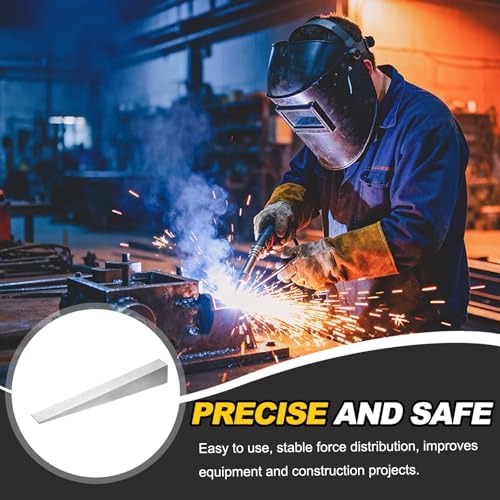 HARFINGTON 2Pcs Stainless Steel Flange Wedge, 1-3/16" x 13/16" x 7-7/8" Metal Right Angle Wedge Shim Spreading Flange Triangle Pipefitting Welding Underpinning Tool for Lathe Milling Machine