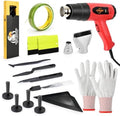 EHDIS Professional Vinyl Wrap Tool Kit with Heat Gun – Complete Car Wrapping Tools for PPF, Tint & Decals | Includes Squeegees, Knives, Gloves & Knife Less Finish Line