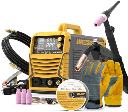 TOOLIOM 180A 110/220V 4-in-1 MIG Welder Kit with Lift TIG torch