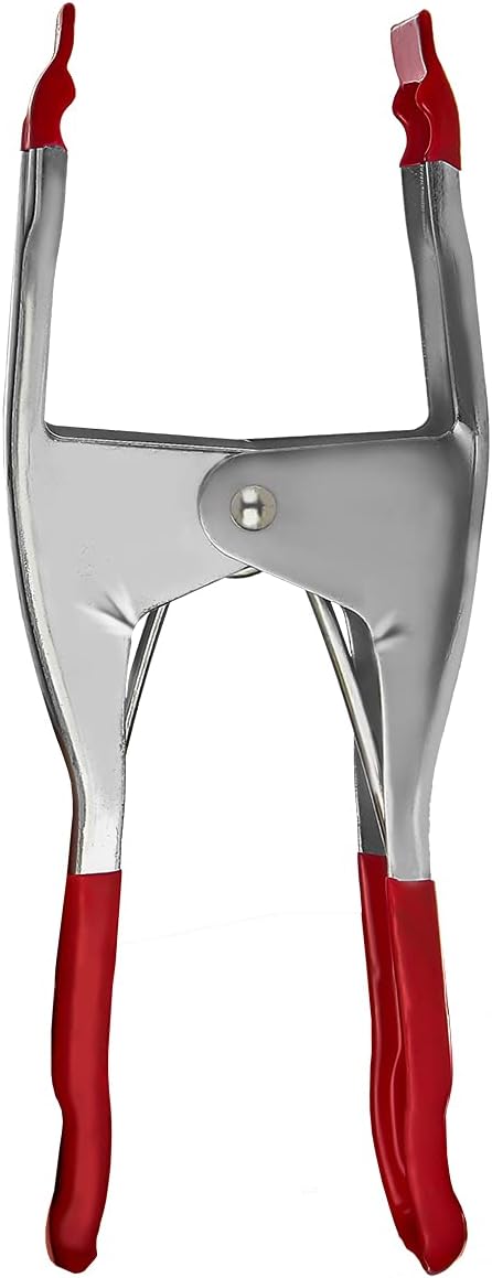 Set of 24-9-Inch Metal Spring Clamp with Red Tip