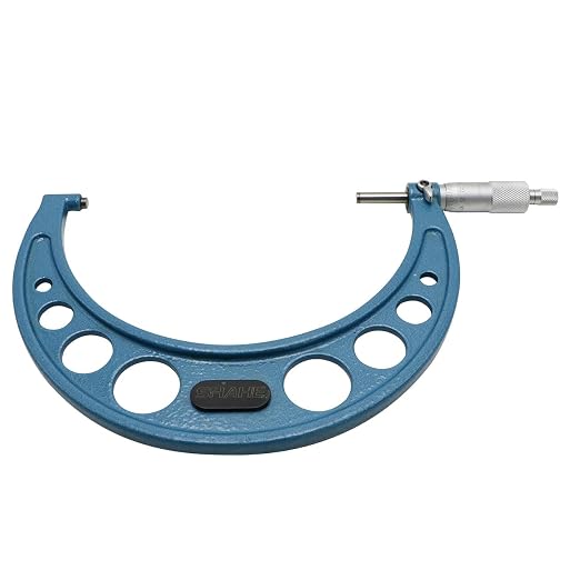 SHAHE 6-7''/150-175mm 0.01mm Outside Micrometer Gauge Micrometer Measuring Tool 5201-175A