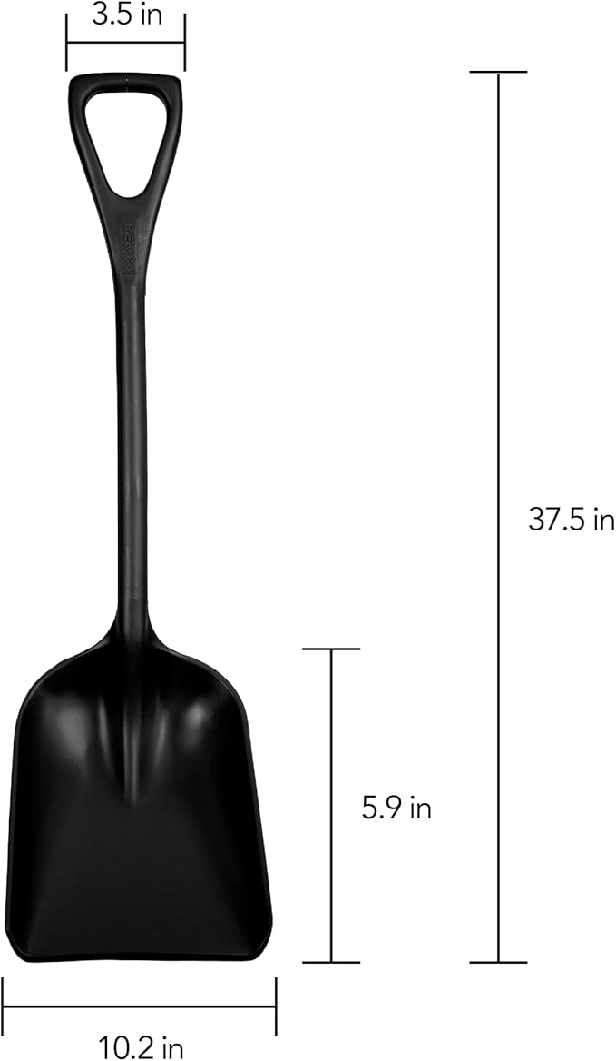 Remco 69819 Shovel,One-Piece,11",PP,Black