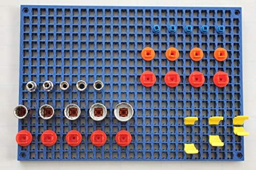 Organizer Genie - Four Yellow Pegboard Set to organize your Sockets, Wrenches, Pliers, Screwdrivers, Bits and All Other Tools
