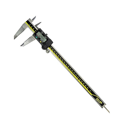 Mituttoyo (500-197-30) Caliper 8 inch, 0-8" /(0-200 mm). Top Precision, Absolute AOS Encoder .0005”/0.01 mm Resolution - High Quality Stainless Steel Caliper (Measurement Tool).