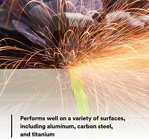 3M Green Corps Reinforced Weld Grinding Wheel 01991, 3 in, .22" x 3/8" 5 Pack Heavy Duty, Resin Bonded, Long Lasting Wheel for Fast Cut, Auto Body