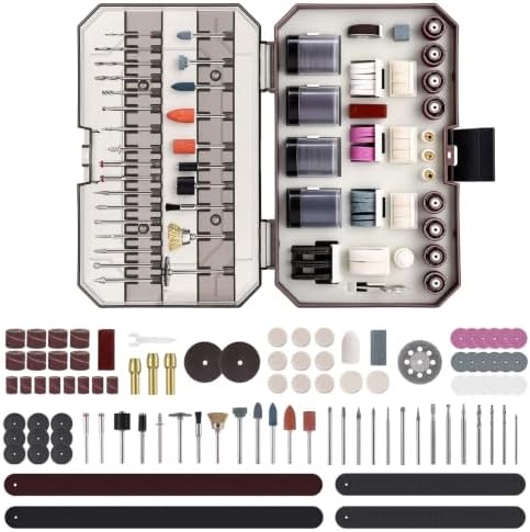 Katerk Rotary Tool Accessories-321PCS Tool Bits Set Compatible with Dremel