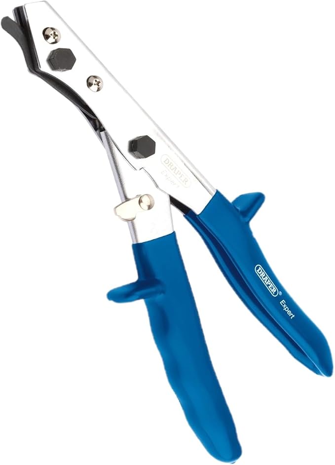 Draper 35748 Expert Hand Nibbler for Metal Sheet, Plastic,Blue,250 mm