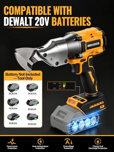 Cordless Metal Cutter Compatible with DEWALT 20V Max Battery (Tool Only)