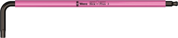 Wera 05133165001 950/9 HEX-PLUS MULTICOLOUR 3 L-KEY SET, METRIC, BLACKLASER, 9 PIECES